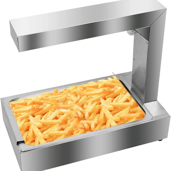 French Fry Warmer Dump Station Commercial Electric Fry Heat Lamp